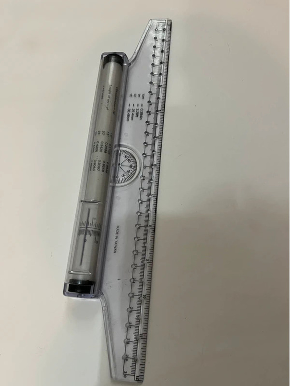 Rolling tiller measuring tool